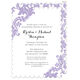 Orchid Damask Invitations Image 2 of 10